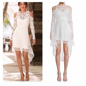 NWT! Alexia Admor COLD SHOULDER HI-LO DRESS
